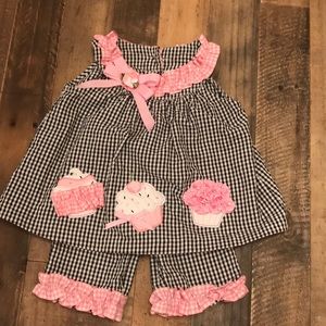 Rare Editions Cupcake Capri Set 9M